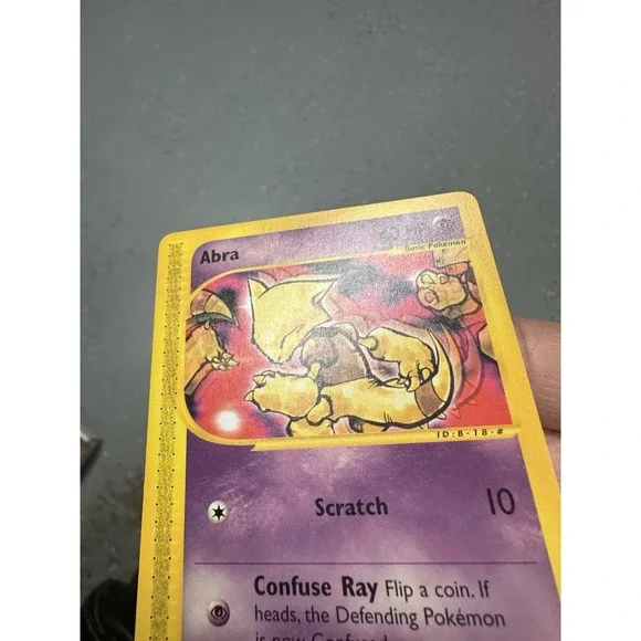 Abra 93/165 CRIMP ERROR!! Expedition E Reader NM near mint Pokemon Card Abra 93/165 CRIMP ERROR!! Expedition E Reader NM near mint Pokemon Card